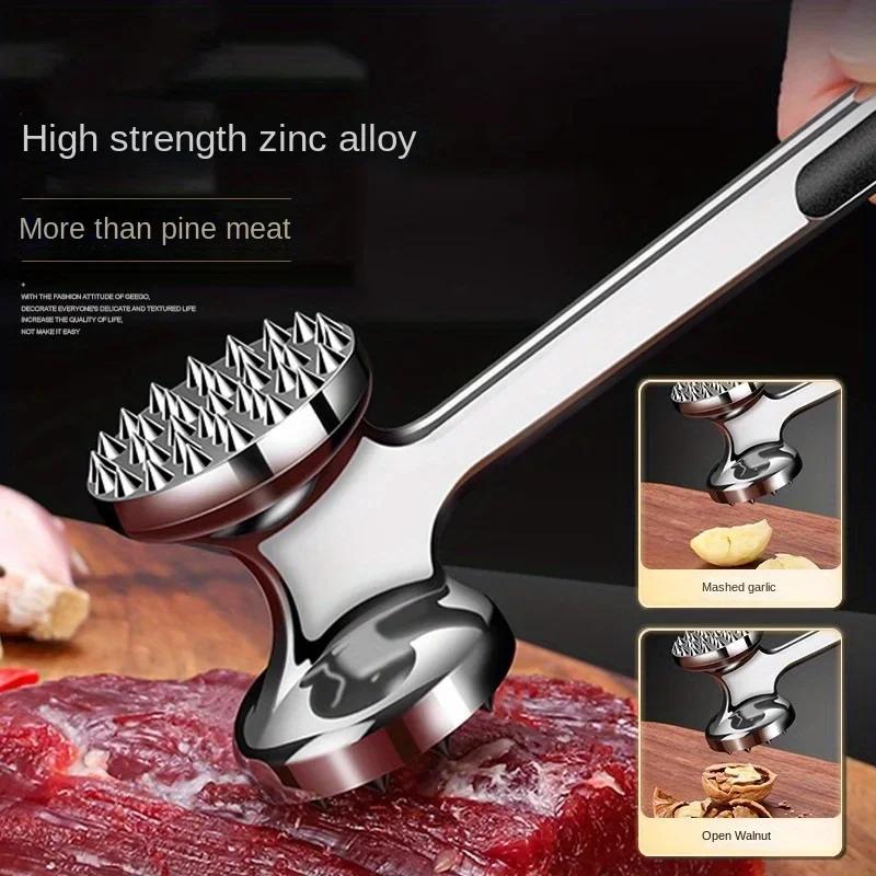 Hochbelastbarer Fleischklopferhammer aus Edelstahl, mit einem multifunktionalen Design - Hergestellt aus Zinklegierung.