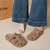 Women Summer Slippers Casual Girl Sandals Close Toe Plus Size Pink Yellow Khaki Slide Slippers