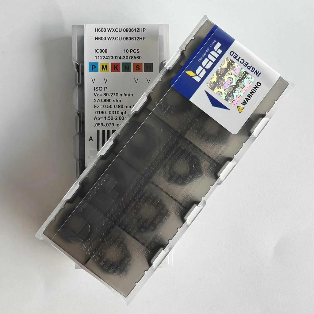 H600WXCU080612HP IC808 /   Industrial indexable carbide inserts 10 Pcs