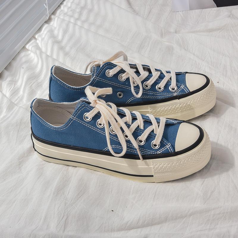 Platform canvas shoes female student Harajuku versatile board shoes 5615