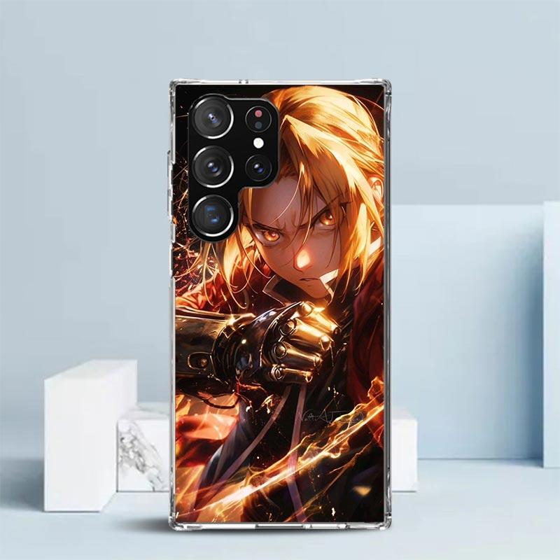 Anime F-ullmetal A-Alchemist Soft Cover for Samsung Galaxy S25 Edge S26 S24 S23 Ultra Phone Case S22 S21 Plus S20 FE Print Patte