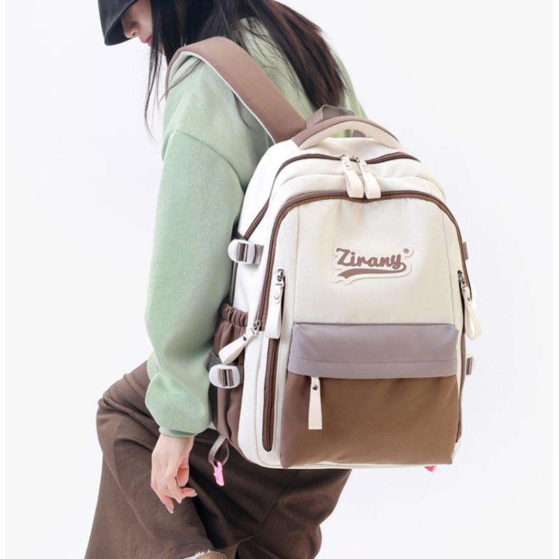 Rucsac școlar nou de primăvară 2025 pentru elevi de gimnaziu, capacitate mare, portabil, rucsac unisex pentru adolescenți de gimnaziu, ghiozdan pentru elevi de școală primară pentru clasele 5-6