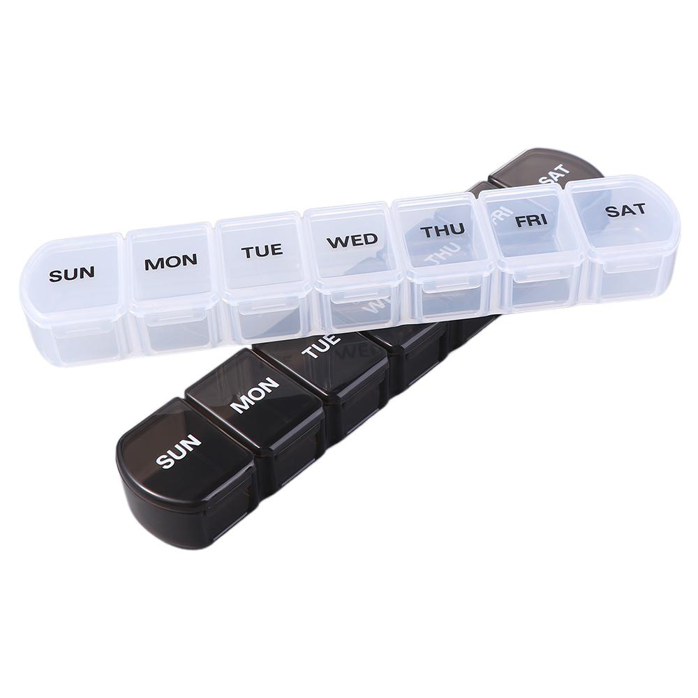 Separate Compartments 7 Days Pill Storage Box Travel Pill Case Mini Dispensers Medicine Boxes