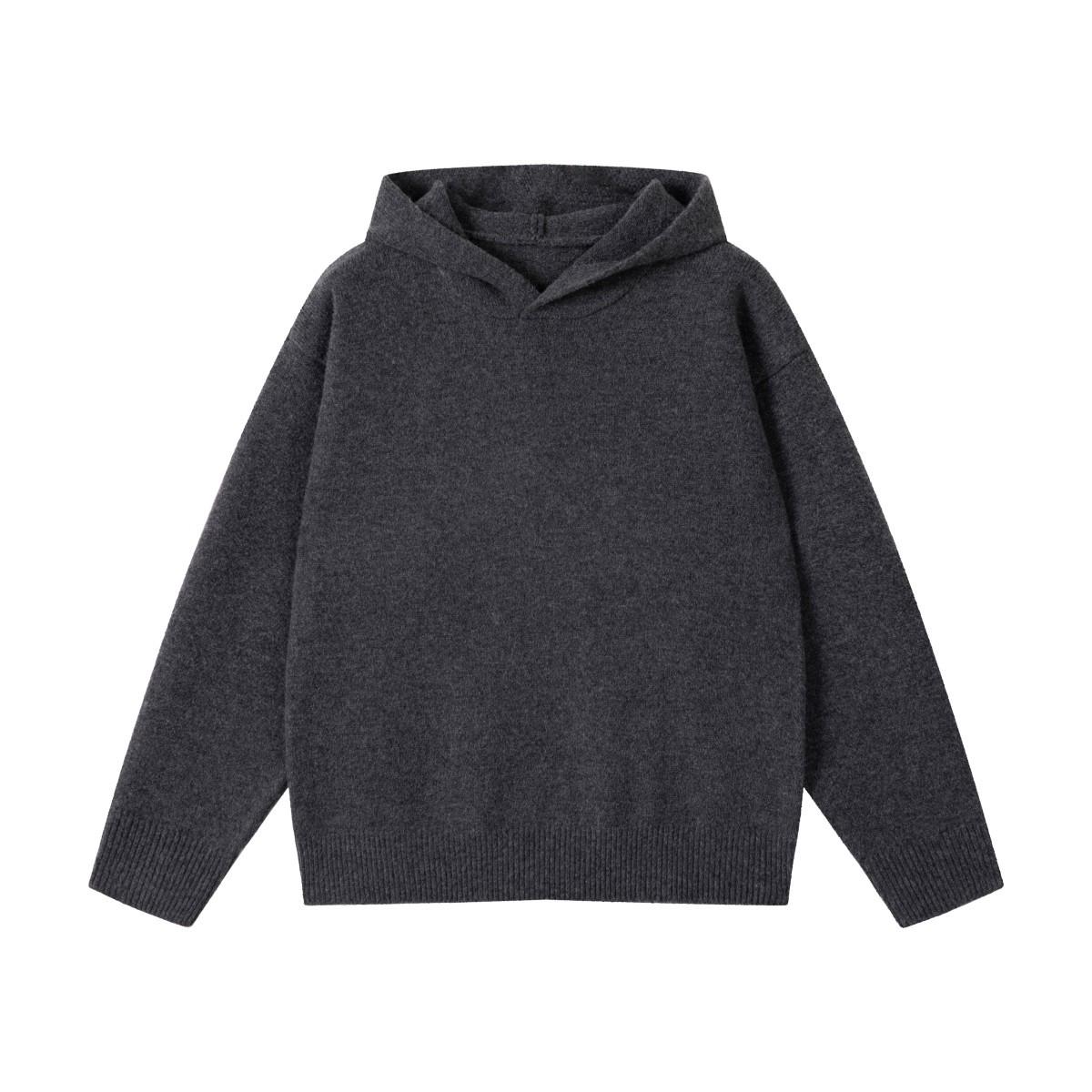 RUIIENRS x Four Seasons 702 Winter 2025 Basic Hooded Sweater MY08 Extra Large темно-серого 3770₽