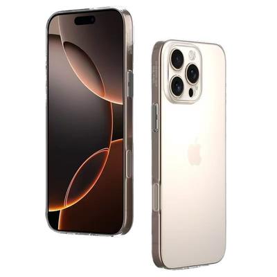 Nadaje się do Apple 16pm Przezroczyste Etui na Telefon 15pro Metalowy Klawisz Precyzyjny Otwór Pokrowiec Ochronny