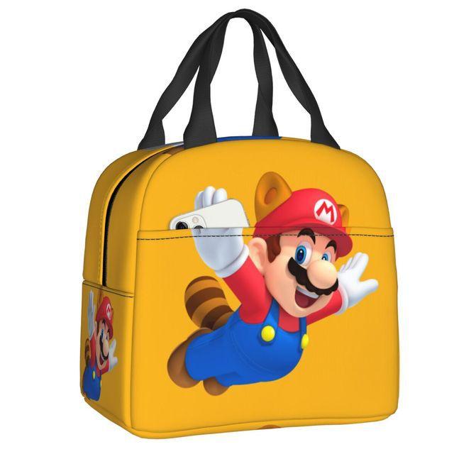Mario Super Mario Lunch Bag Elementary School Student Insulated Lunch Box Handheld Meal Bag Ice Pack