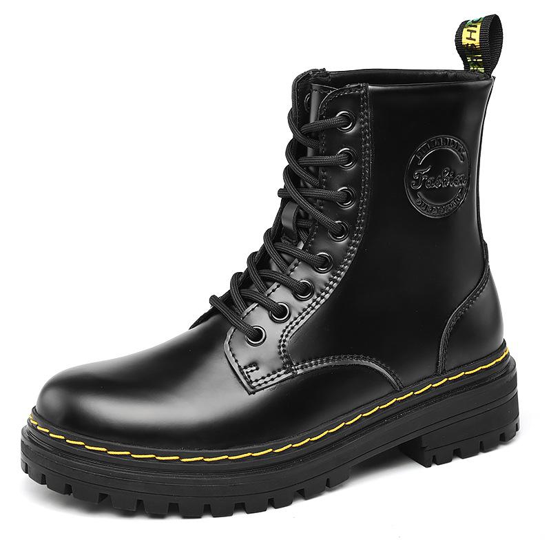 Vysoce kvalitní pánské boty Zimní sníh Teplé Neformální boty Pánské boty Pravá kůže Plyšová kožešina Módní boty Velikost 38-44