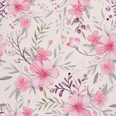 Utomhus Dekostoffer Oxford - Mönster Rosa Blommor I Dx268