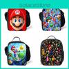 Super Mario Kids Insulated Lunch Bag Durable Oxford School Travel Picnic Bag