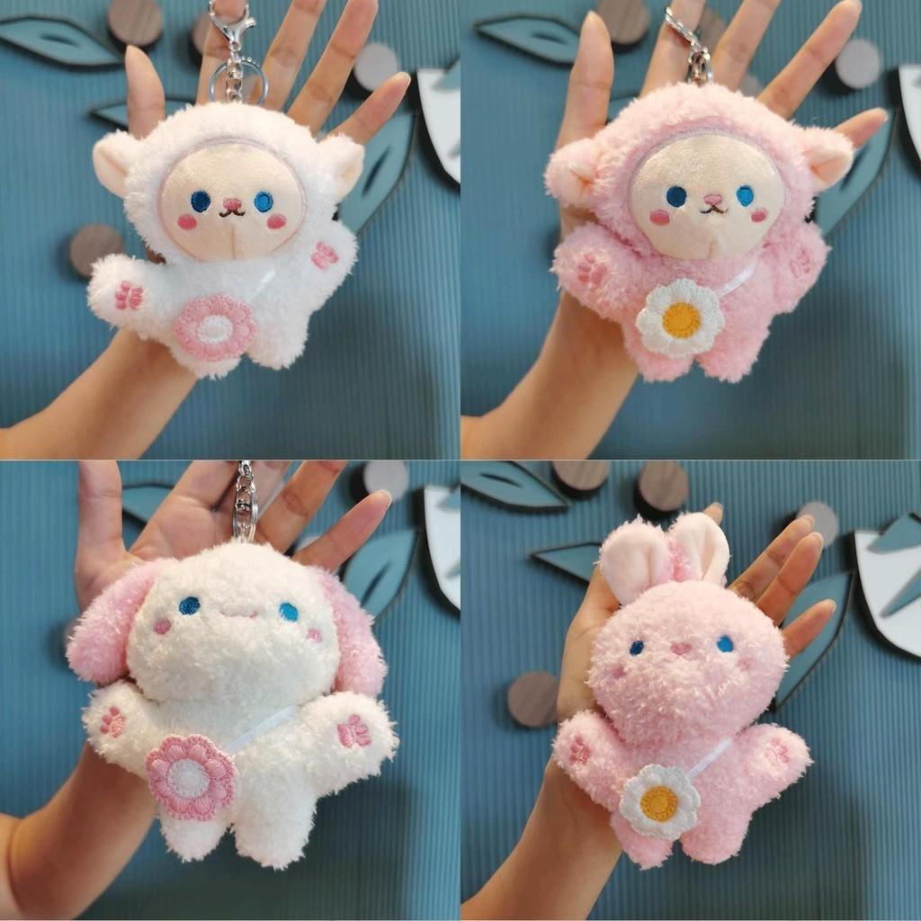 Adorable Plush Sheep Backpack Buddy Cute Animal Doll Bag Keychain Toy Gift