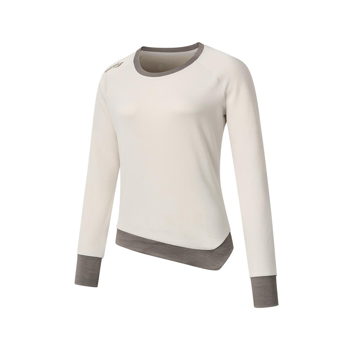 SAUCONY Юань Юй Чжун Ман Син Ку Цзы Логотип бренда Круглый вырез Пуловер Футболка с длинным рукавом Унисекс топы SA1250LT11L-GR096 XL