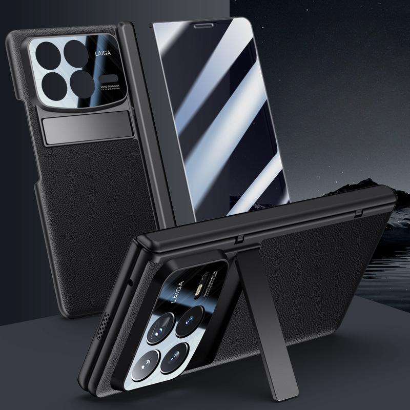 Vhodné pro pouzdro na mobilní telefon Xiaomi MIX Fold4 Membrána Integrovaný držák Skládací 4 generace Pružinový pant Plně kryté Obchodní Matné