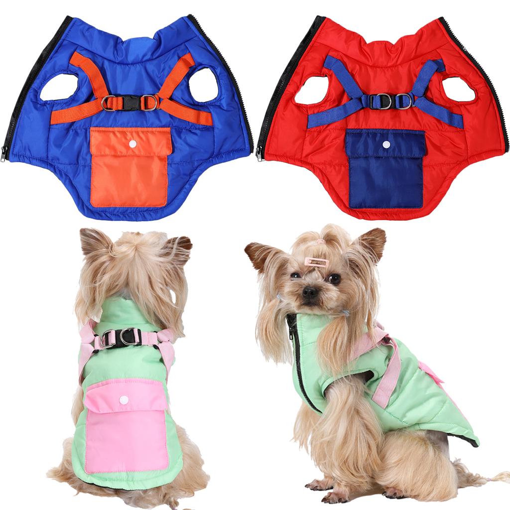 Autumn Winter Dog Warm Jacket Fashion Pet Clothes Windproof Coat XS-2XL Pets Vest for Small Medium Large Dogs Outfit Chihuahua Yorkie Pets Supplies
