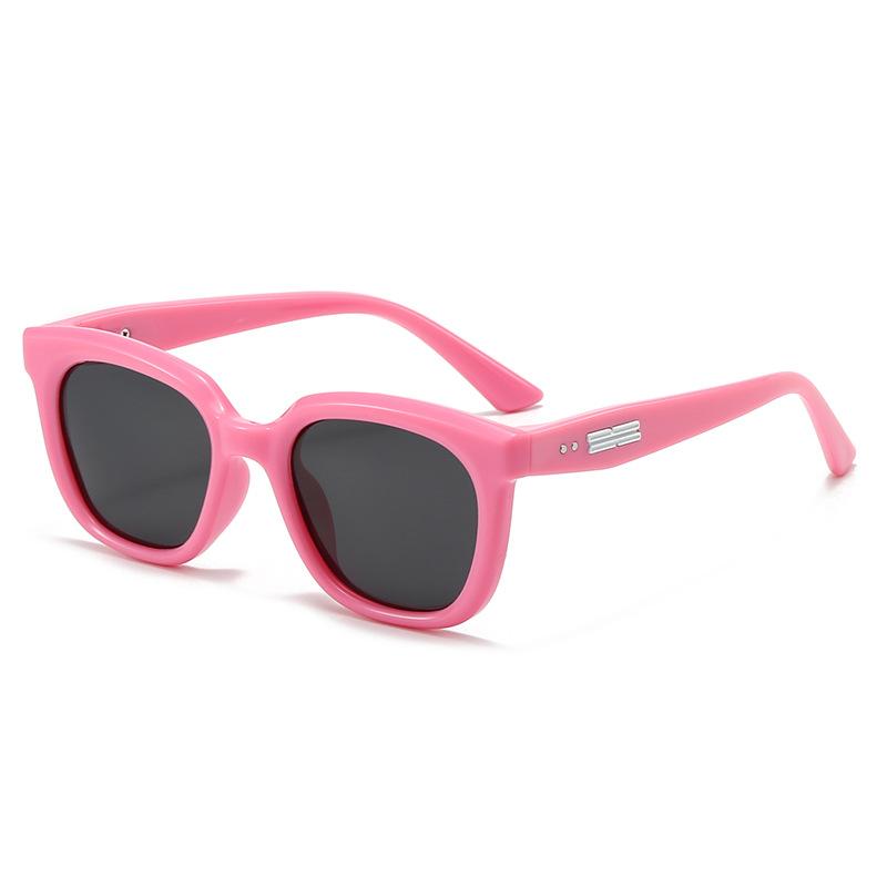 New Style Boys Girls Sunglasses Square Frame Fashion Silicone Childrens Sunglasses 23038 UV Protection