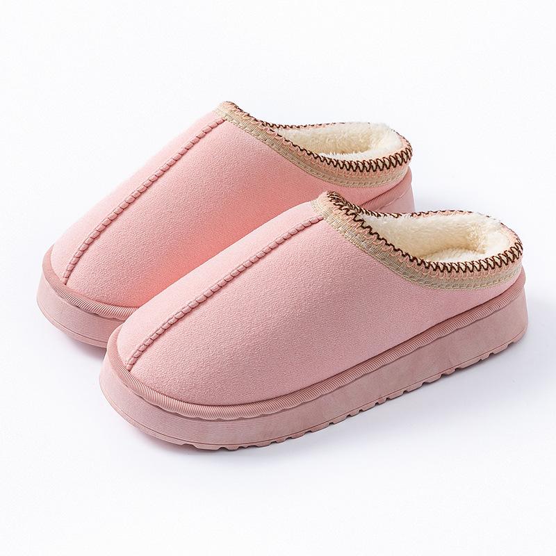 Autumn and Winter New Cotton Slippers Home Indoor Warm and Velvet Couple Non-slip Shoes