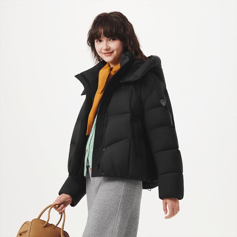 Tanboer Women's TB5530330Z Detachable Hood Short Down Jacket