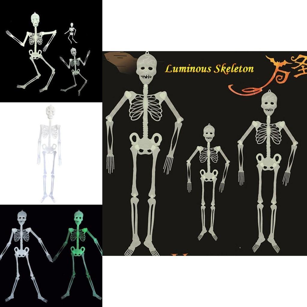 Halloween Scary Prop Luminous Hanging Human Skeleton Outdoor Party Decoration