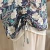 DIMANAF 2026 Plus Size New T-Shirt Women Blouse Lady Tops Tees Print Flower Loose Casual Shirts Oversize Beach Summer