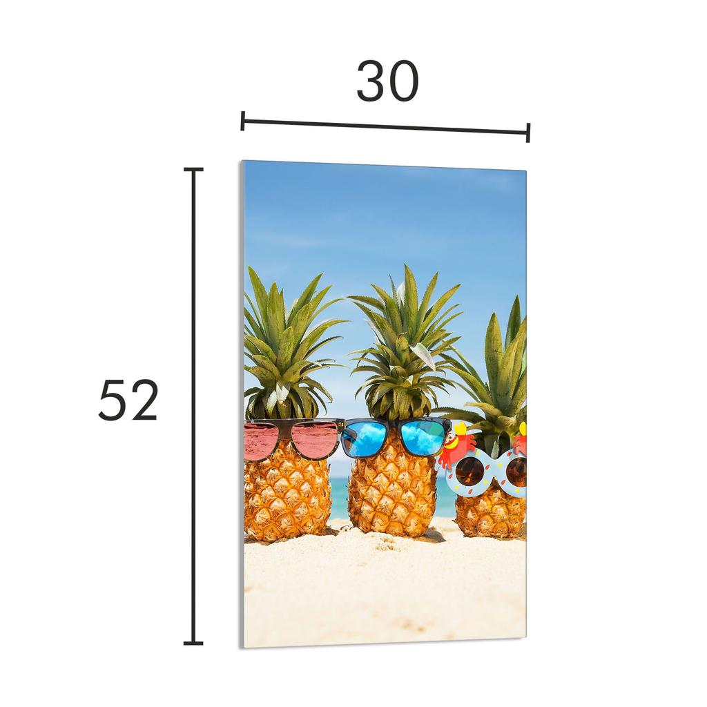 Szklana Deska Do Krojenia 30X52 Ananas