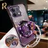 Crystal Bracelet Magnetic Stand Phone Case For Motorola Edge 60 Fusion 50 50 Pro 50 NEO Glitter Shockproof Soft Silicone Cover
