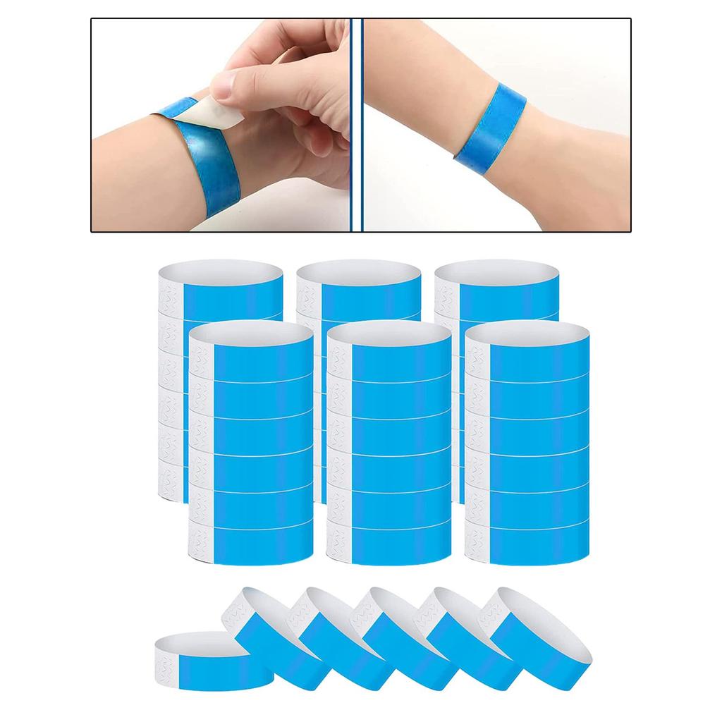 600x ID-Bänder, ID-Bänder, Armbänder für Damen und Herren, Neon-Bänder, für Konzerte,