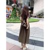 French small short-sleeved t-shirt dress women's new summer women's clothing Hepburn style waist and thin dress