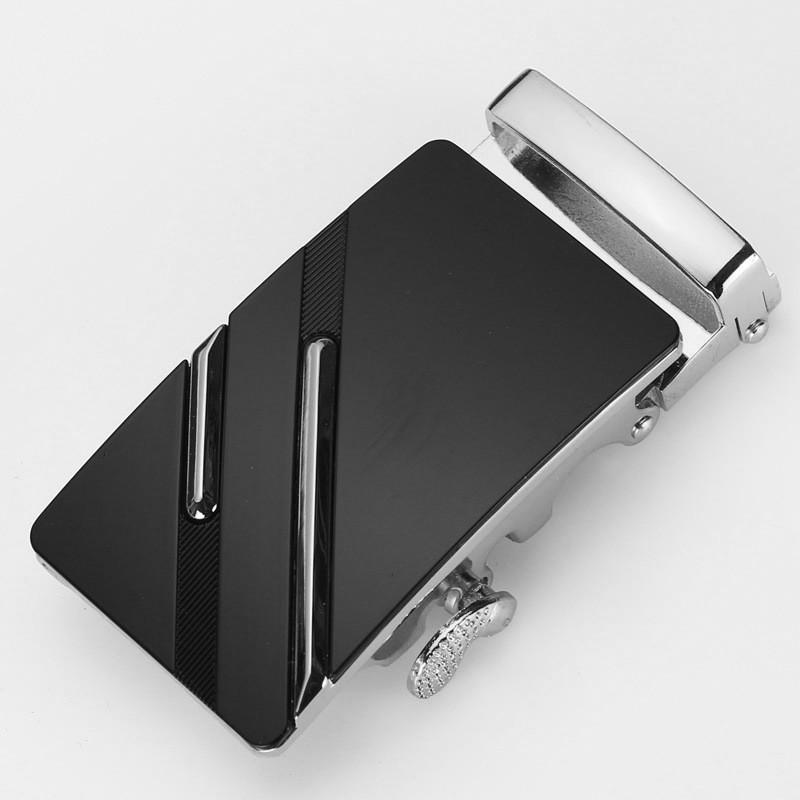 Mens Fashionable 35cm Automatic Buckle Waist Belt Durable Metal Design For Business Casual Or