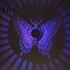 Wireless Wall Mounted Fixtures Solar Lights, Color Changing Outdoor Decorative Butterfly Projection Lamp, Powered Lights Waterproof Metal Fence Light