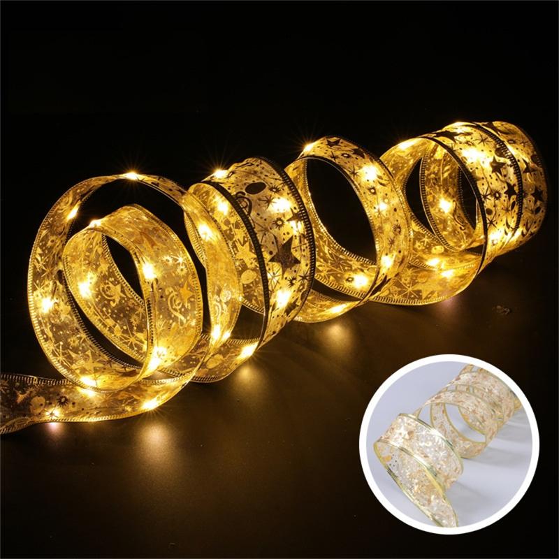 4m 40 Led Ribbon Fairy String Lights Safe Low Voltage Romantic Lamp For Christmas Tree Party