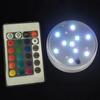 Luce di Controllo Impermeabile 10 LED per Vaso Remoto Sommerso Acquario Matrimonio