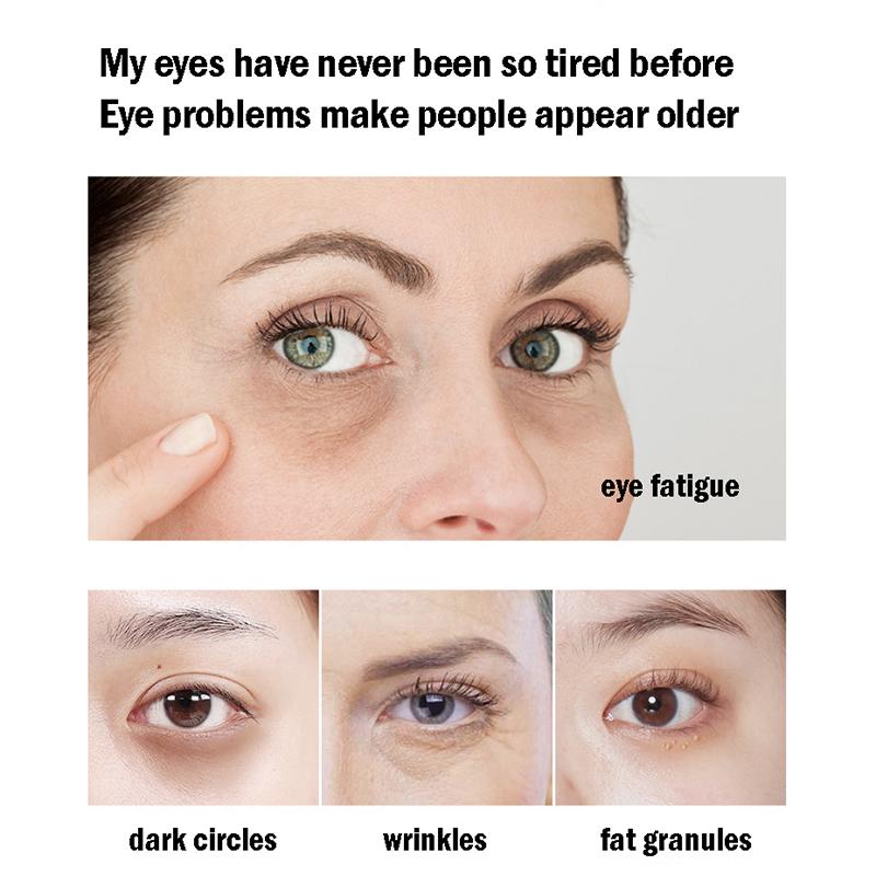 60 Stück 24K Gold Kollagen Augenmaske Anti Augenringe Entfernung Tränensäcke Feuchtigkeitsspendend Anti-Aging Augenpads Algen Augen Gelmaske