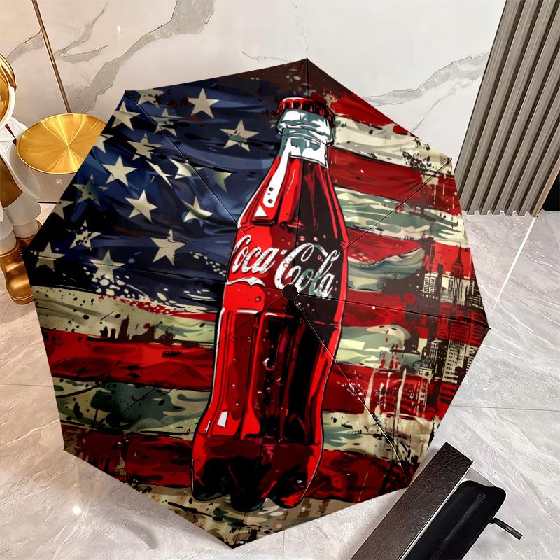 Christmas Gift Halloween Theme Bear Truck Coca Cola umbrella is suitable for all seasons, including home travel and outdoor activities Y26