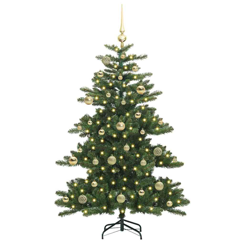 Artificial Foldable Christmas Tree Green 150 Cm PVC and Steel