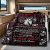 Gothic Skull Love Forever Always Plush Blanket Soft Comfortable All Seasons Perfect Sofa Office Naps Outdoor Travel Makes Great Gift