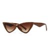 1038 Zebra Pattern Catwalk Sunglasses Women Narrow Model Street Style Cat Eye Fashion Trendy