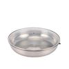Ti Hammered Pan with Lid Stainless Steel Hammered Cookware Even Heating Skillet Pan for Cooking 30CM