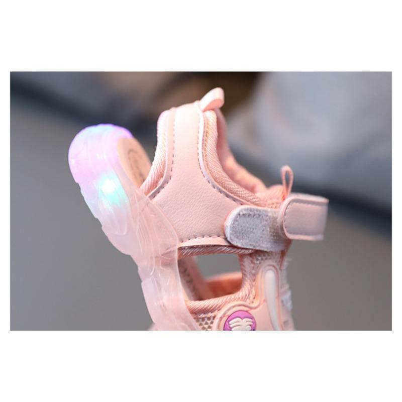 Nuovi Sandali Sportivi per Bambini | Scarpe Luminose a Suola Morbida per Bambine e Bambini, Sandali Luminosi a LED Cartoni Animati per Bambini e Bambine