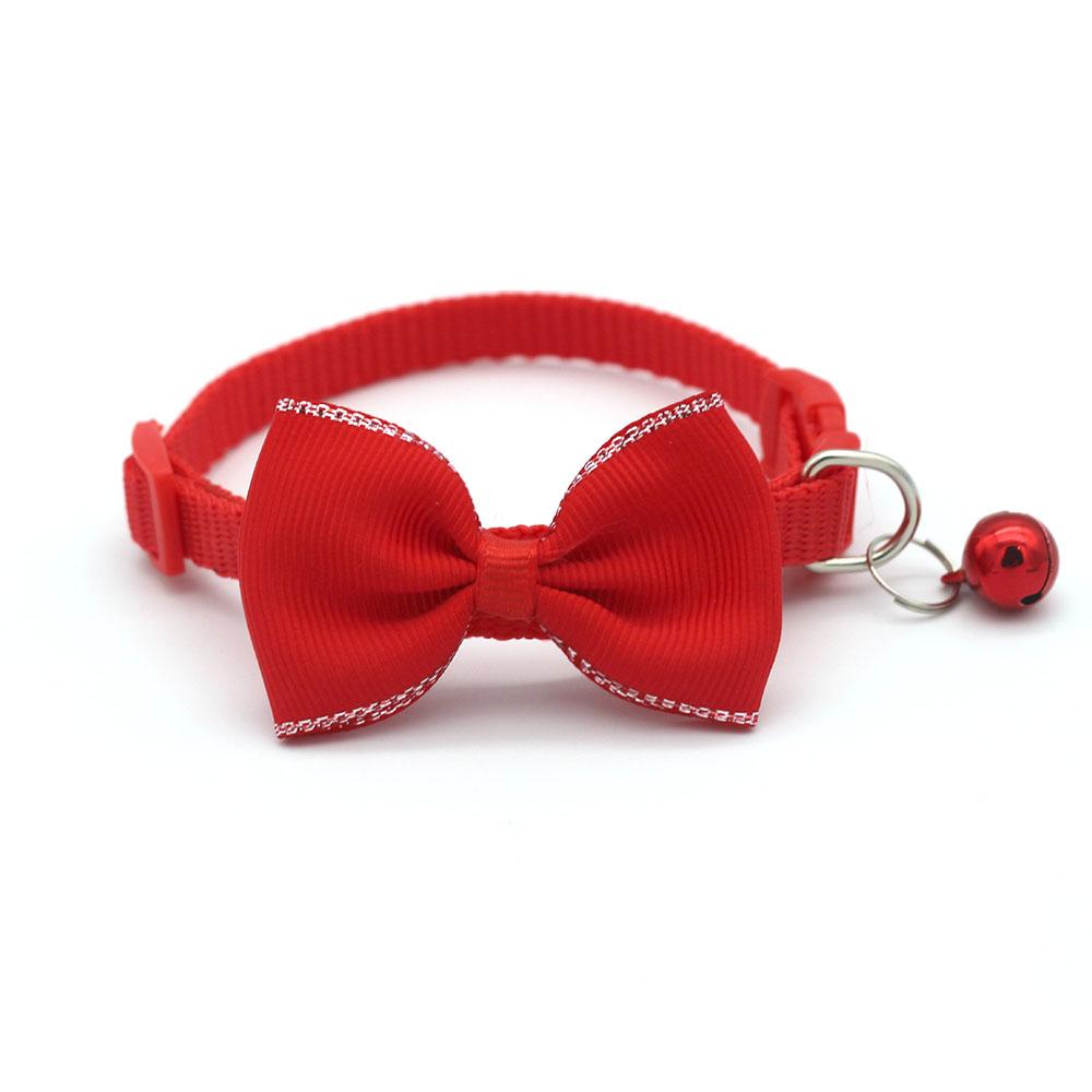 Pet Bowknot Collar with Bell Cute Cat Collar, Soft Comfortable Material, Adorable Pet Accessory for Cats, Pet Grooming Supplies