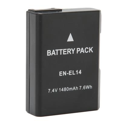 EN EL14 Lithium Ion Battery 1480mAh Camera Replacement Battery for Nikon D5300 D3200 D5200 D3400