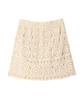 VIKINI VENDER Wesley Crochet Mini Skirt - Beige