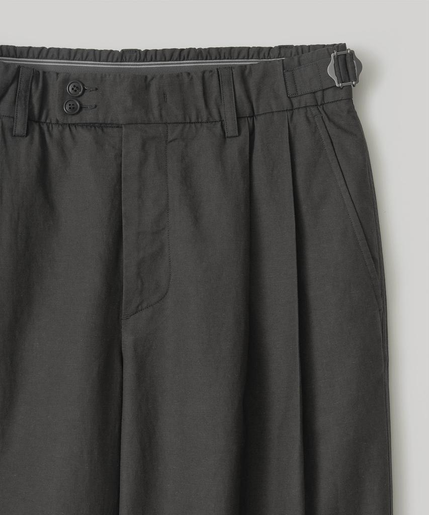 ANOTHER OFFICE Santiago Linen Pants Flexible (Almost Black)