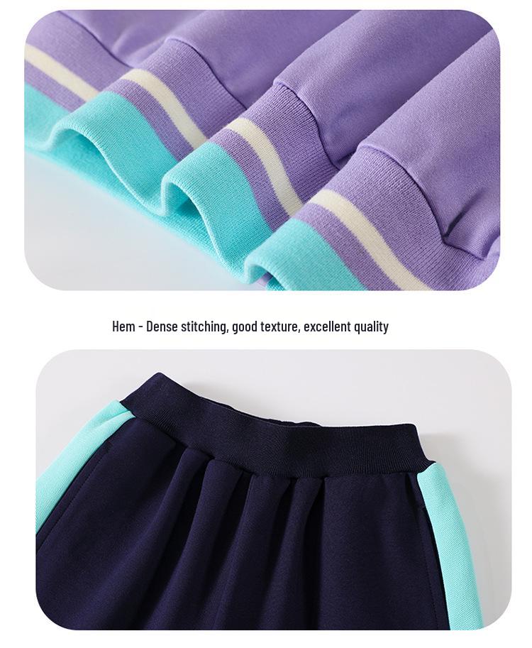 Girls' Kindergarten Academic Style Uniform: Spring/Autumn Three-Piece Set for Primary School Students - Performance & Sportswear