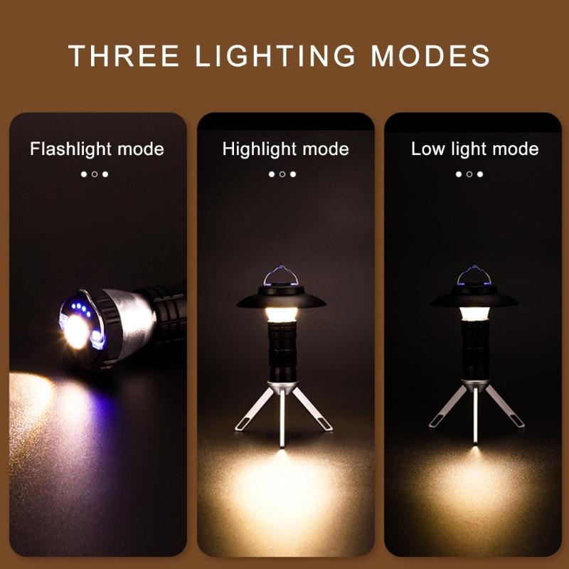 Portable LED Camping Light Outdoor Led Flashlight LED Hanging Lamp for Outdoor Hiking Backpacking Fishing Enduring