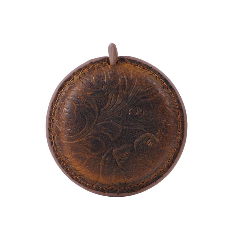 150cm hand-made genuine leather cowhide mini mini tape measure line band reel key chain hanging pendant gauging tools
