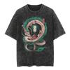 Cartoon Spell Battle Oversized Retro 3D Printed Loose Large Round Neck Cotton Short Sleeve T-Shirts Men’s