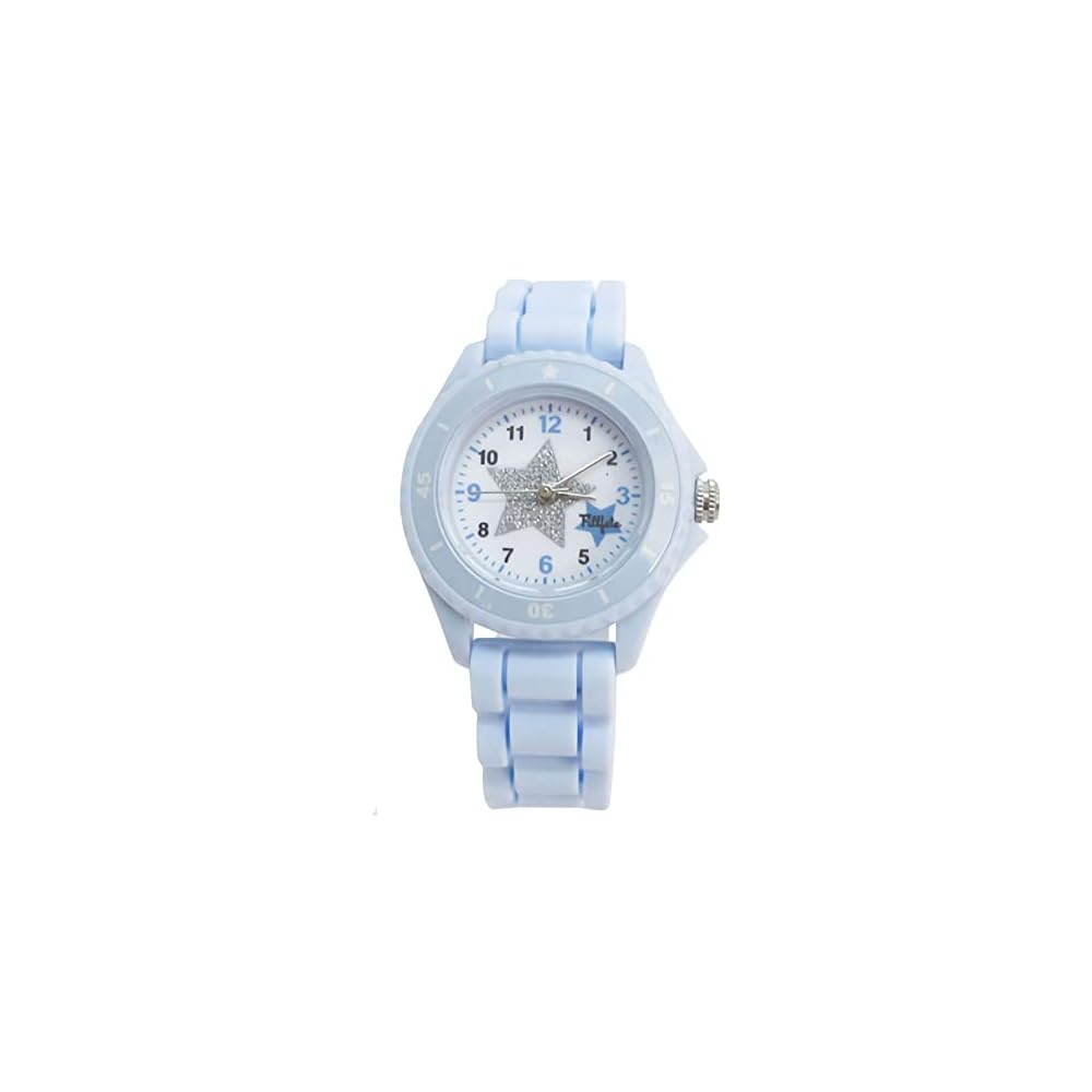 Fieldwork Analog Watch for Girls Blue Dial with Glitter Silicone Strap
