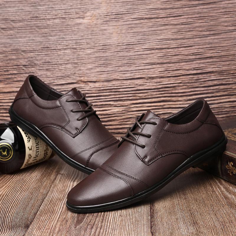 Sapatos Sociais Masculinos Couro Genuíno Formal Negócios Cadarço Minimalistas Sapatos Para Homens Luxo Sapatos Masculinos Casuais Mocassins