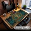 Tree of Life Theme Custom Mouse Pad Personalized With Name Text Customized Desk Mat For Office Home Decor
