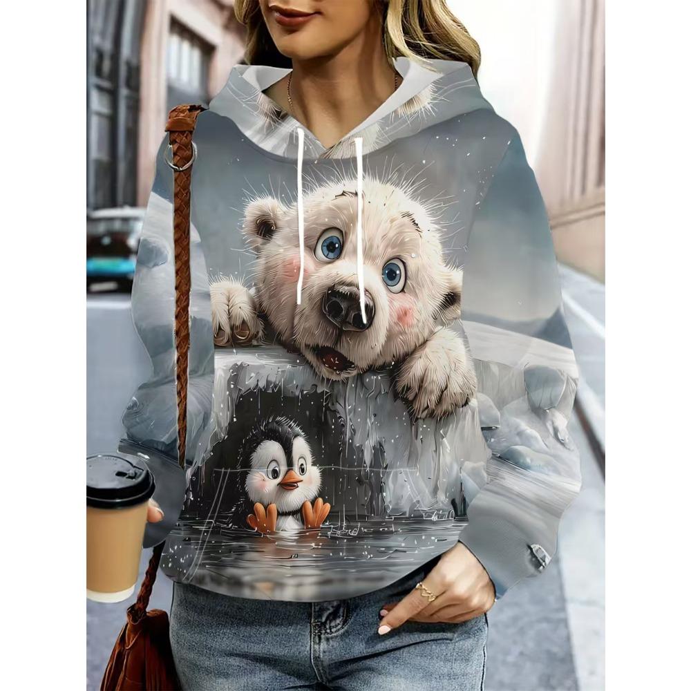 Jarní Evropský Americký Styl Mikina Vintage Zvířecí Králík Vzor 3D Tisk Mikina Dámská Ležérní Streetwear Mikina Pánské Oblečení Top