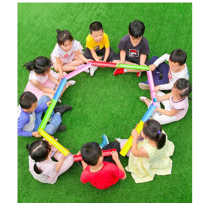 Children's Outdoor Fun Game U-shaped Groove Ball Transmission  Team Collaboration Sensory Training Parent-child Interactive Game